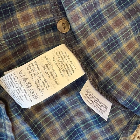 Madewell Plaid Ruffle-Neck Popover Top Penny Plaid Size Medium - Picture 6 of 9